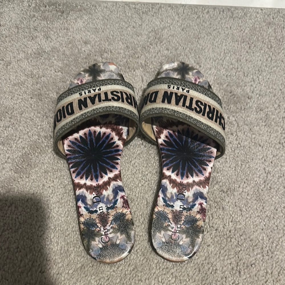 Dior Multicolor Slide Sandals - Picture 3 of 11